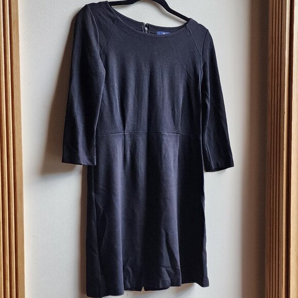 GAP Black Classic Shift Dress Size 4 - Picture 3 of 16